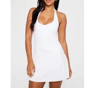Fabletics PureLuxe Halter Mini Dress medium NEW